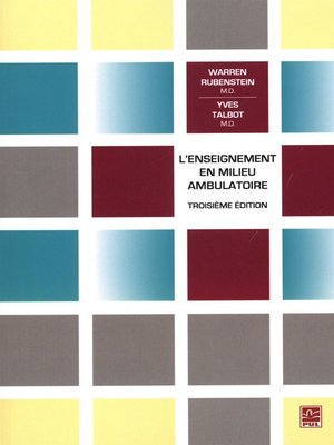 cover image of L'enseignement en milieu ambulatoire  3e édition